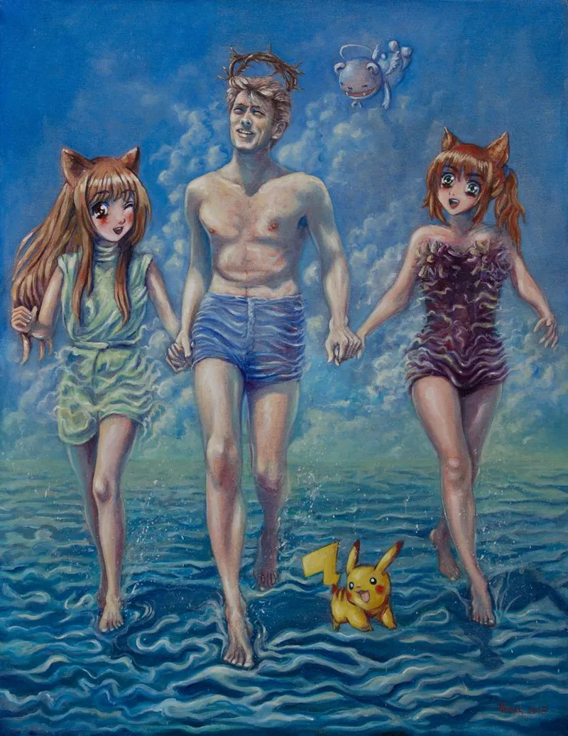 J.C. Superstar (Very Wet Painting)