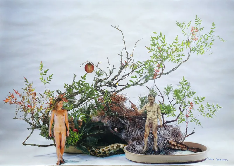 The Eden Ikebana III – after Lucian Freud