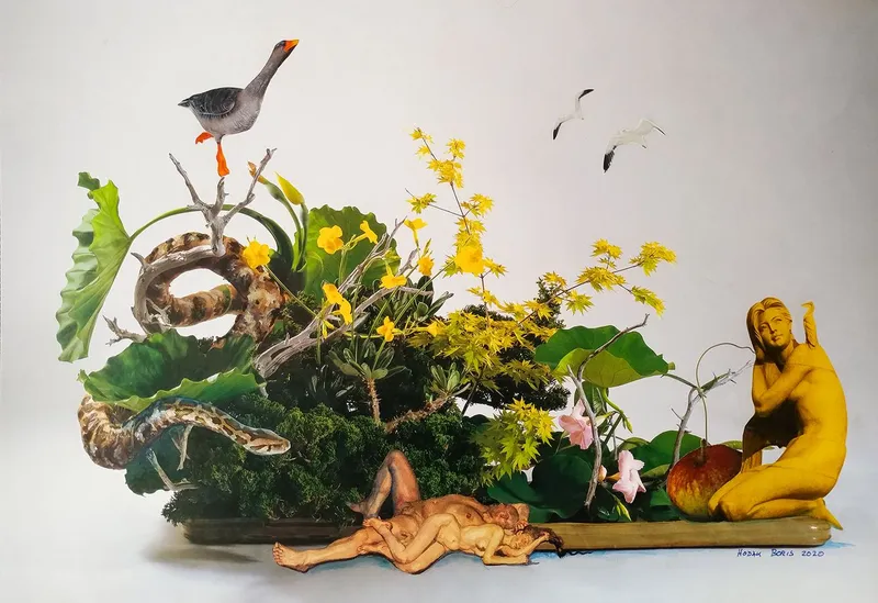 The Eden Ikebana – after Lucian Freud