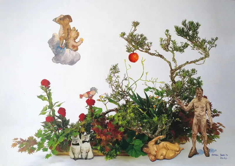 The Eden Ikebana II – after Lucian Freud