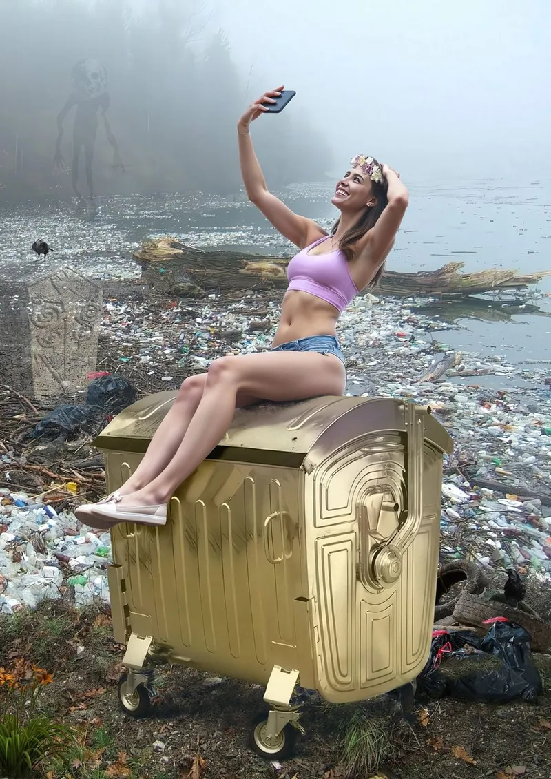 Self-Portrait in the Age of Waste 2 (A Scene from the Late Plastic Age 2)